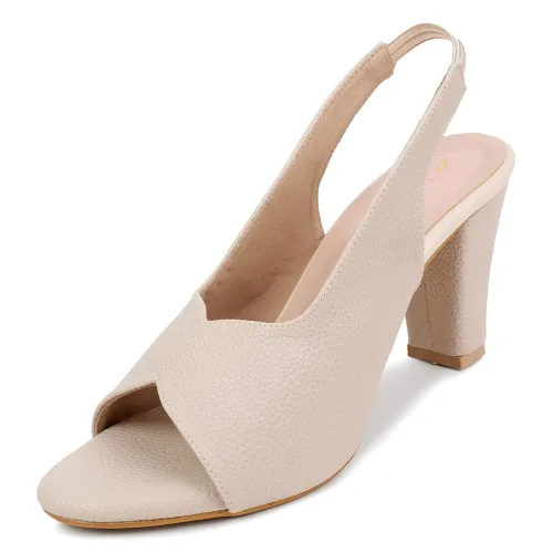 Image of TRASE Ankle Strap Pointed Toe Block Heel Pumps Sandals For Women| Fashionable Sandals, Office, Party and Formal Occasion