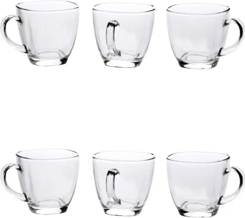Image of Bloom Glass New Designer Tea Cup_01114 (White, Cup Set)