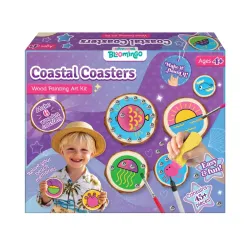 Bloomingo Kids Coastal Coaster Wood Painting Kit