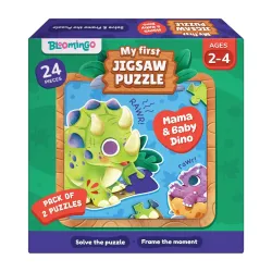 Bloomingo Puzzle Kit - My First Jigsaw Puzzle - Unicorn & The Friendly Fairy - Jigsaw Puzzle for Kids (2-4 Years) 20+ Jigsaw Pieces (Dino)