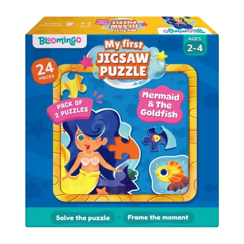 Image of Bloomingo Puzzle Kit - My First Jigsaw Puzzle - Unicorn & The Friendly Fairy - Jigsaw Puzzle for Kids (2-4 Years) 20+ Ji