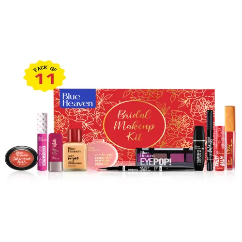 Image of Blue Heaven Bridal Makeup Kit - 45.55ml + 40.2gm (Set of 11)