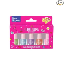 Blue Heaven Color Shine Nail Polish Set Pack of 5