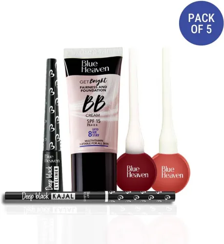 Image of BLUE HEAVEN GRWM Makeup kit for Women  (Pack of 5)