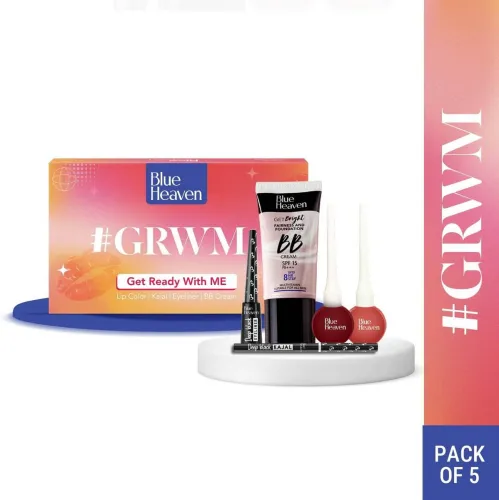 Image of BLUE HEAVEN GRWM Makeup kit for Women  (Pack of 5)