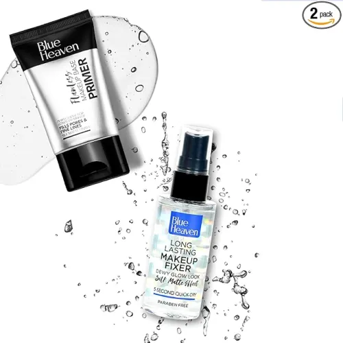 Image of Blue Heaven Primer & Fixer Combo Set, Transparent, 30 g + 60 ml