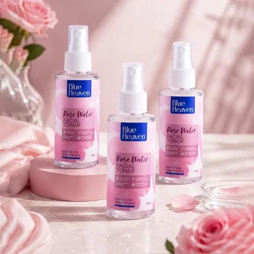 Image of BLUE HEAVEN Rose Water Makeup Remover & Facial Toner with Pump