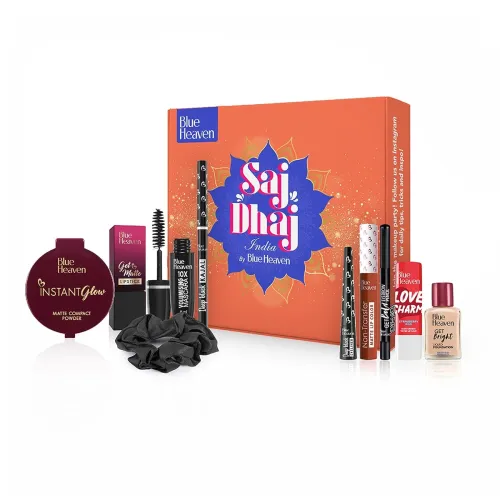 Image of Blue Heaven Saj Dhaj Festive Makeup Kit for Women