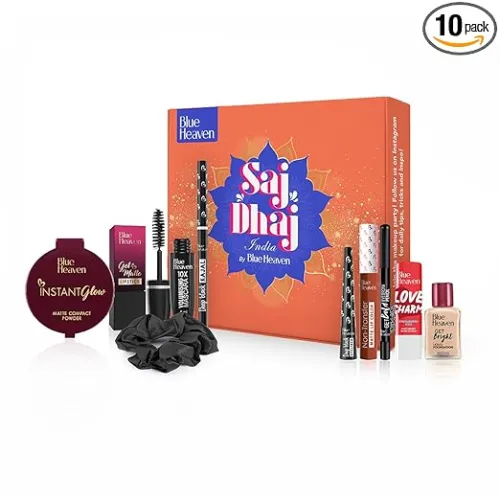 Image of Blue Heaven Saj Dhaj Festive Makeup Kit (PO10)