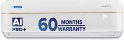 Blue Star 2025 Model 1 Ton 5 Star Split Inverter with Wi-fi AC (IE512VNURS, White)