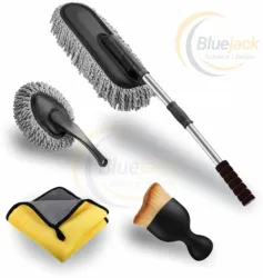 Bluejack 4 Pcs Set Microfiber Car Duster Kit