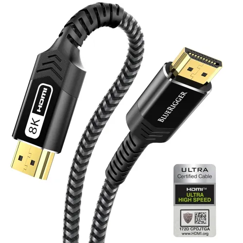 Image of BlueRigger 10K 8K Certified HDMI 2.1 Cable 48Gbps
