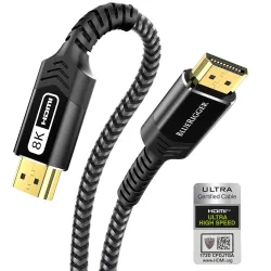 BlueRigger 10K 8K Certified HDMI 2.1 Cable 48Gbps