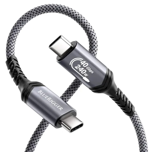 Image of BlueRigger 3 ft USB‑C 4.0 Cable – 240 W PD
