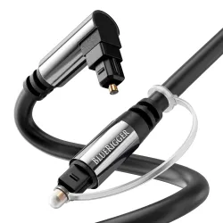 BlueRigger Premium Digital Optical Audio Toslink Cable With 24K Gold Plated 90°