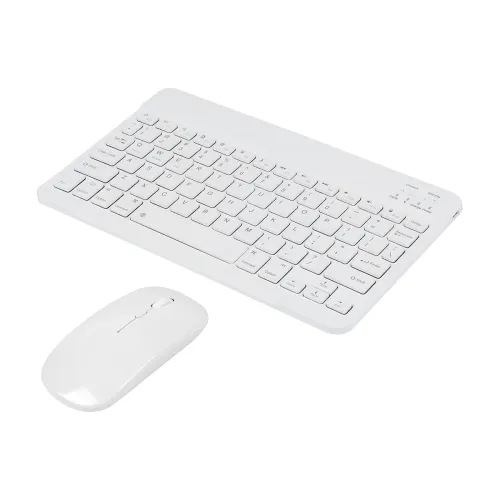 Image of Bluetooth Keyboard and Mouse Combo Ultra-Slim Portable Rechargeable Compact