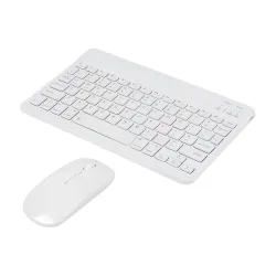 Bluetooth Keyboard and Mouse Combo Ultra-Slim Portable Rechargeable Compact