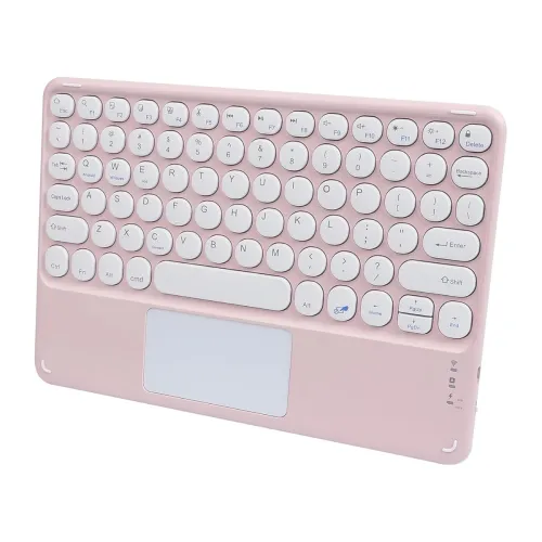 Image of Bluetooth Keyboard with Touchpad for iPad Tablet Wireless Rechargeable Portable Keyboard 