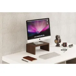Bluewud Norel Wooden Monitor Riser Stand Wenge