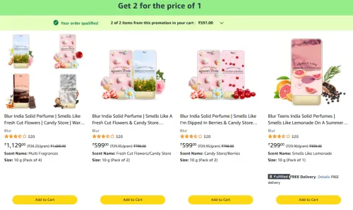 Image of Blur India Solid Perfume Offer: Buy 2 for Price of 1