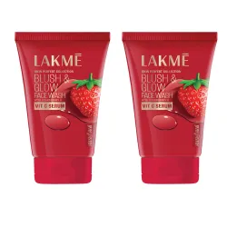 Set of 2 Blush & Glow Hydrating Strawberry Facewash with Vitamin C Serum - 150g Each
