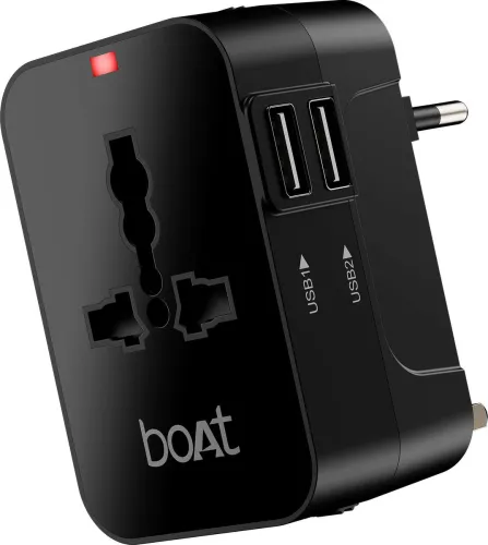 Image of boAt 10 W Quick Charge 3 A Multi-pin Wall Charger for Mobile (Carbon Black)