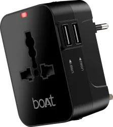 boAt 10 W Quick Charge 3 A Multi-pin Wall Charger for Mobile (Carbon Black)