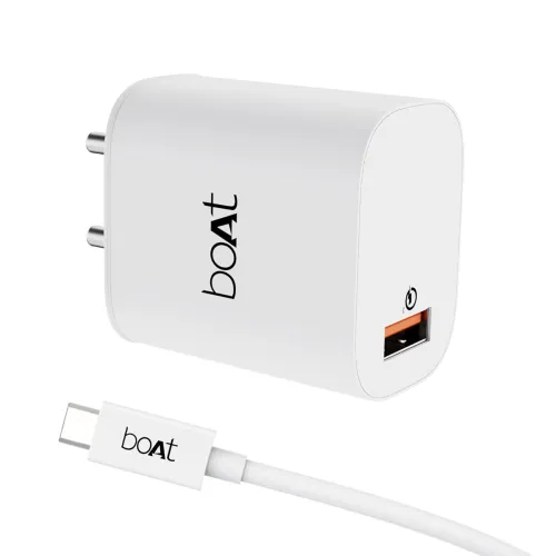 Image of boAt WCD QC 3.0 18 W Wall Charger with Type C Cable