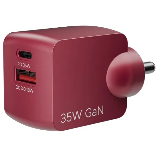 Image of boAt 24W Dual-Port PD & QC Fast Car Charger (Red)