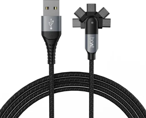 Image of boAt 2-in-1 Micro-Axis 3A Cable 1.5m