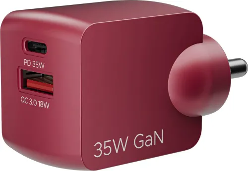 Image of boAt 35 W GaN 3 A Wall Charger for Mobile  (Monarch Red).