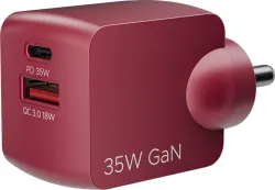 boAt 35 W GaN 3 A Wall Charger for Mobile (Monarch Red)