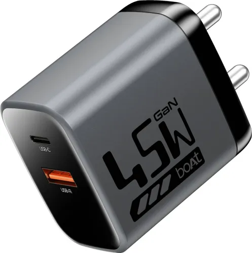Image of boAt 45W GaN Wall Charger with Detachable Cable