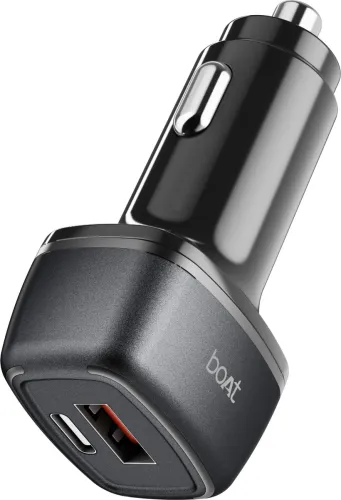 Image of boAt 48 W Turbo Car Charger (Black, With USB Cable)
