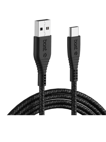 Image of boAt A325 USB to Type-C Charging Cable - Black