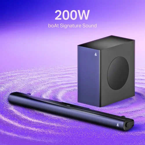 Image of Boat Aavante 2.1 2000, 200W, EQ Modes, Multi Compatibility, Premium Design, Remote Control, v5.4 Bluetooth Sound bar, Ho
