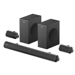 boAt Aavante Bar Prime B450 with Dual Subwoofers and Rear Speakers