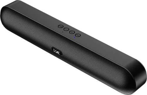Image of boAt Aavante Bar 480/490, Free Music on JioSaavn, 7H Battery, Dual Full Range Drivers 10 W Bluetooth Speaker (Black, 2.0