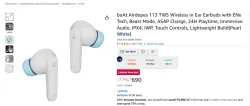 boAt Airdopes 113 TWS Wireless Earbuds