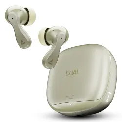 boAt Airdopes 313, 13mm Drivers, Glide Shell, 75H Battery, 4Mics ENx Tech, Stream Ad Free Music via App Support, Bluetooth Earbuds, TWS Ear Buds Wireless Earphones with mic (Gold Mist)