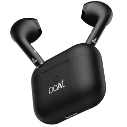 Boat Airdopes Joy TWS Ear Buds Wireless Earphones with mic (Jet Black)