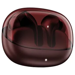 boAt Airdopes Plus 311, Glass Design, ENx Tech, Fast Charge, 50 Hrs Battery, Stream Ad Free Music via App Support Bluetooth Earbuds, TWS Ear Buds Wireless Earphones with mic (Crimson Red)