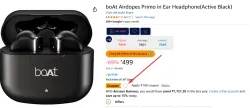 boAt Airdopes Primo in Ear Headphone