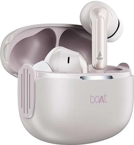 Image of boAt Airdopes 219, 40H Battery, Free Music Streaming & Best in Segment for Calling Bluetooth Headset (Ivory Mist, True W