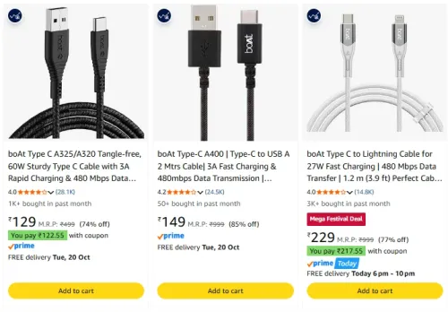 Image of Boat Cable upto 85% Discount