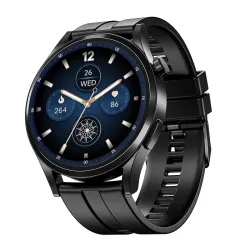 Boat Chrome Horizon, Premium Metal Body, Video Watch Faces, 1.51”(3.83cm) AMOLED Round Display
