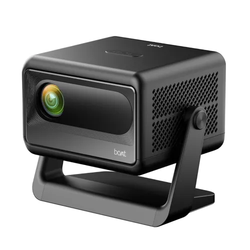 Image of Boat CineHead E1 Smart Projector with Built-in Netflix & Prime Video Honest 150 ANSI Lumen