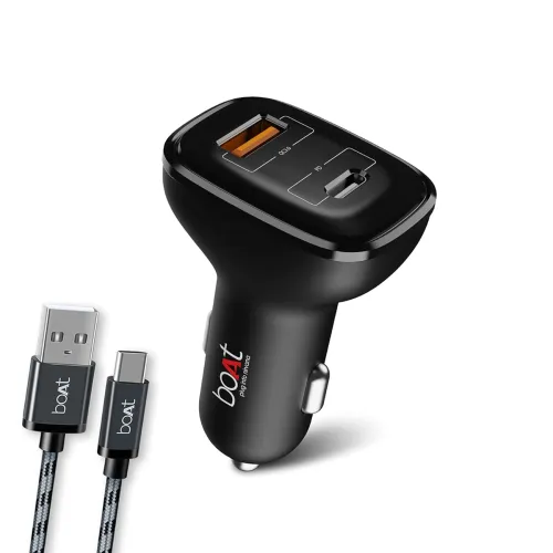 Image of boAt Dual Port 24W Fast Car Charger with QC & PD
