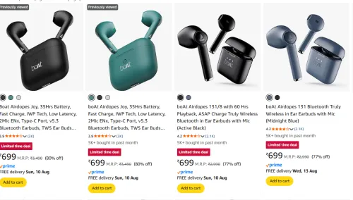 Image of boAt Earbuds & Neckband From ₹699