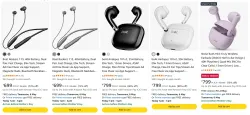 Boat Earphones & Earbuds starting at ₹699